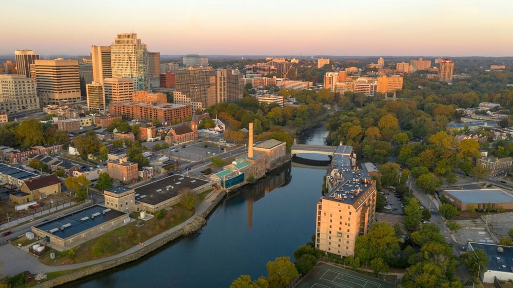 Buildings by the River in Downtown Wilmington, Delaware