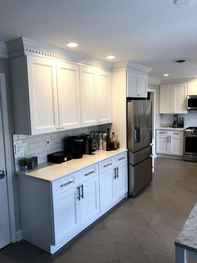 White Kitchen Remodel by Bromwell Construction