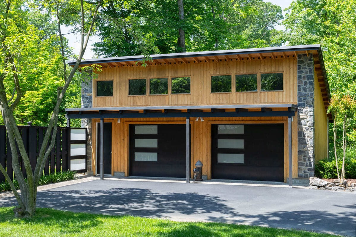 Second-story addition above 2-car garage in Wilmington, DE by Bromwell Construction 